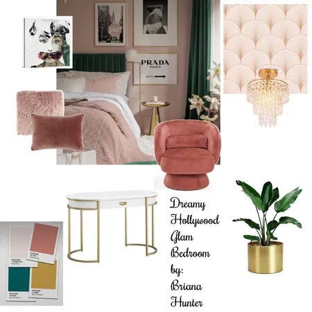 Hollywood Glam Dreamy Bedroom Interior Design Mood Board by bree_hunter on Style Sourcebook