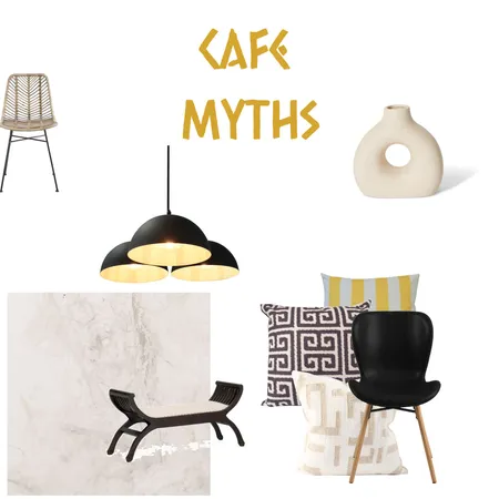 Cafe Myths Interior Design Mood Board by Clau Lak on Style Sourcebook