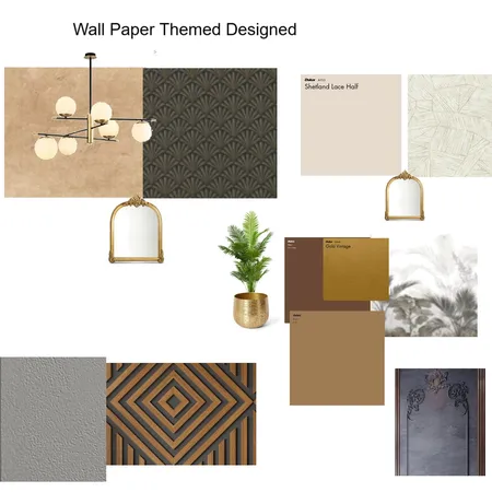 Wallpaper Design Interior Design Mood Board by Asma Murekatete on Style Sourcebook