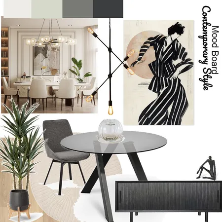 Contemporary Dining Room Interior Design Mood Board by StellaMudz on Style Sourcebook