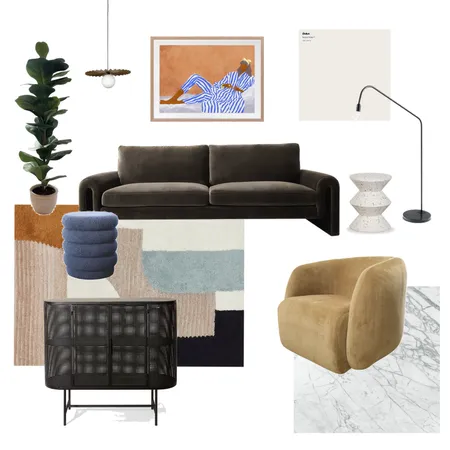 Eklektisches Wohnzimmer Interior Design Mood Board by judithscharnowski on Style Sourcebook