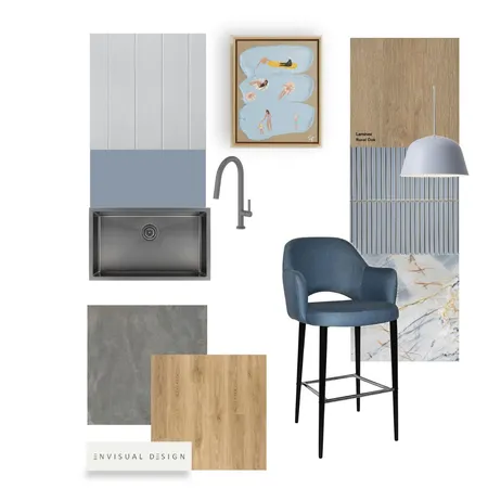 Blue Denim kitchen Interior Design Mood Board by E N V I S U A L      D E S I G N on Style Sourcebook