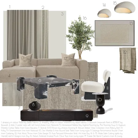 Wabi Sabi Living room Interior Design Mood Board by Myamya on Style Sourcebook
