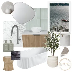 Resort Bathroom Interior Design Mood Board by Layered Interiors on Style Sourcebook