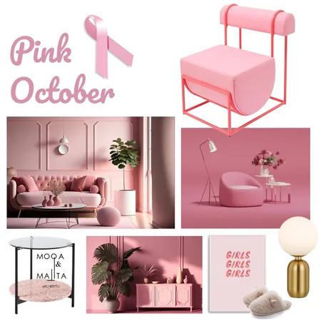 Pink October Interior Design Mood Board by Alessia Malara on Style Sourcebook