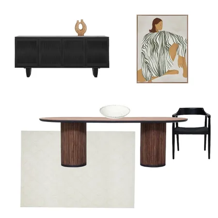 Moody Dining Interior Design Mood Board by OZ Design on Style Sourcebook