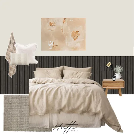 Biege Bedroom Interior Design Mood Board by Hatti Interiors on Style Sourcebook