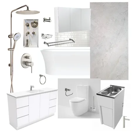 Bathroom WC Laundry Interior Design Mood Board by thehucketts@gmail.com on Style Sourcebook