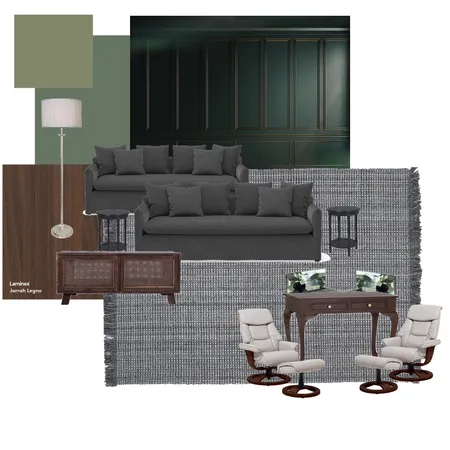 Green Moody Man Cave Interior Design Mood Board by Lauryn Nelson on Style Sourcebook