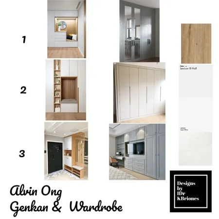 Alvin Ong - Genkan and Wardrobe Interior Design Mood Board by KB Design Studio on Style Sourcebook