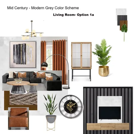 Grey Scheme Color Scheme- Living Room Grey Modular Couch Interior Design Mood Board by Asma Murekatete on Style Sourcebook