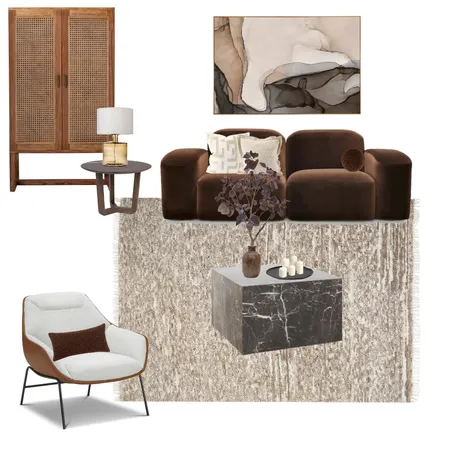 chocolate living room Interior Design Mood Board by Suite.Minded on Style Sourcebook