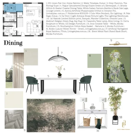 IDI Assignment 9 - Dining Room Interior Design Mood Board by Candice Vorster on Style Sourcebook