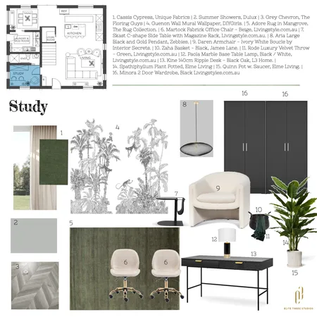 IDI Assignment 9 - Study Interior Design Mood Board by Candice Vorster on Style Sourcebook