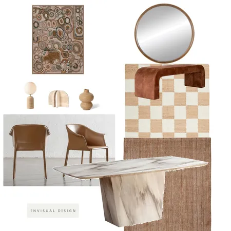 rust dining Interior Design Mood Board by E N V I S U A L      D E S I G N on Style Sourcebook