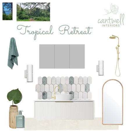 Tropical retreat v2 Interior Design Mood Board by Cantwell Interiors on Style Sourcebook
