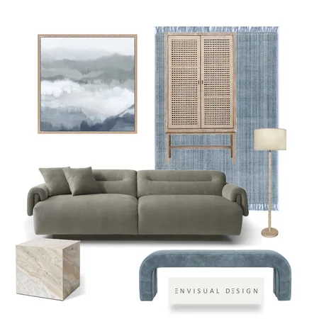 Blue's Interior Design Mood Board by envisual design on Style Sourcebook