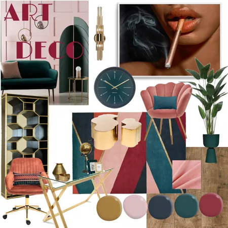 art deco office Interior Design Mood Board by Gigi27 on Style Sourcebook