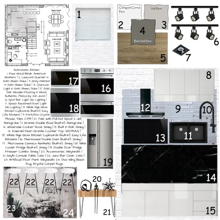 Module 9 - Kitchen Interior Design Mood Board by MP Farquhar on Style Sourcebook