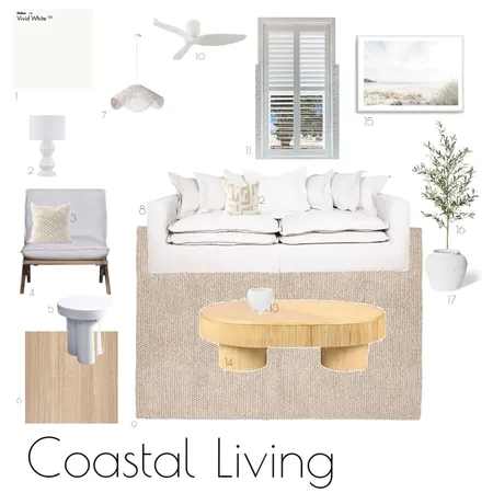 Coastal Living Interior Design Mood Board by Sally Goodchap on Style Sourcebook