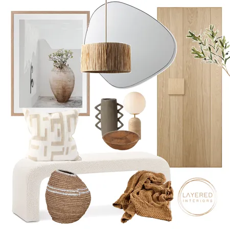 Earthy Tones Entrance Interior Design Mood Board by Layered Interiors on Style Sourcebook