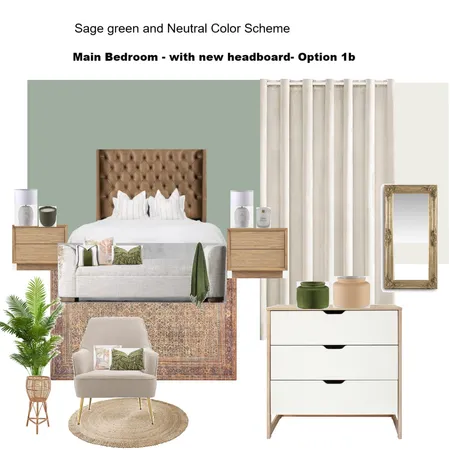 Master Bedroom option 1b Interior Design Mood Board by Asma Murekatete on Style Sourcebook
