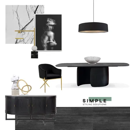 Emma - Luxe Dining 1 Interior Design Mood Board by Simplestyling on Style Sourcebook