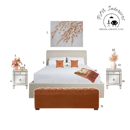 Autumn Bedroom Sample Board Interior Design Mood Board by pmohan on Style Sourcebook