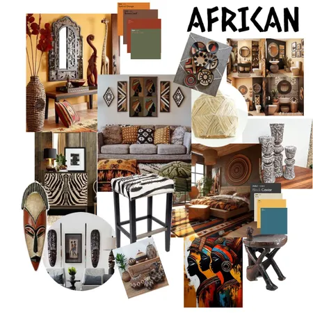 African Interior Design Mood Board by Jasy01 on Style Sourcebook