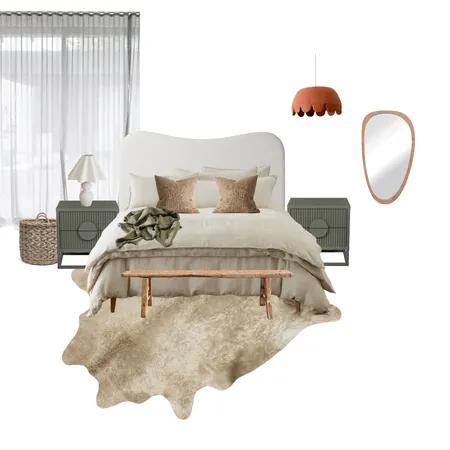 Earthtone Bedroom Interior Design Mood Board by Studio Winslow on Style Sourcebook