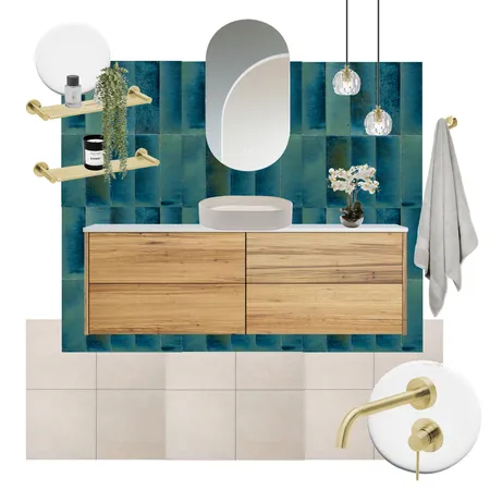 Mood Board Monday - Barrington - Blue Tile Scene Interior Design Mood Board by The Blue Space on Style Sourcebook