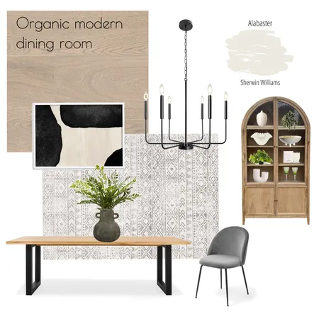 Organic modern dining room Interior Design Mood Board by Madeline Campbell on Style Sourcebook