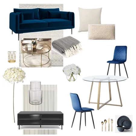 Blue theme 250 City Road - 2 bed62 Interior Design Mood Board by Lovenana on Style Sourcebook