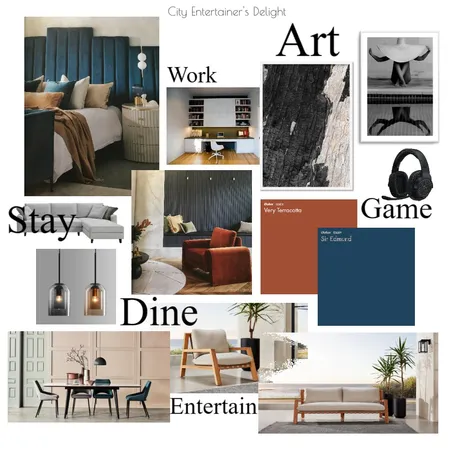 City Entertainers Delight (with Title) Interior Design Mood Board by SharonS on Style Sourcebook