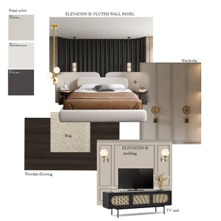 master bedroom Interior Design Mood Board by rekha18 on Style Sourcebook