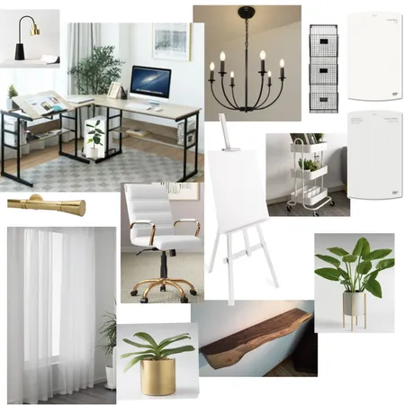 Home office/art studio Interior Design Mood Board by Sherridan_harris@outlook.com on Style Sourcebook