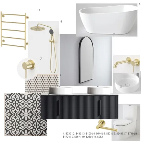 Modern Brushed Gold twist Interior Design Mood Board by chelseaicook@icloud.com on Style Sourcebook