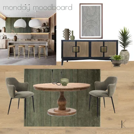 Green Dining Interior Design Mood Board by Emma Knight Design on Style Sourcebook