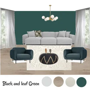 Sala en tonos verde y negro Interior Design Mood Board by Betsabe on Style Sourcebook
