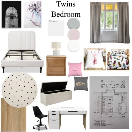 Twin room Interior Design Mood Board by LM on Style Sourcebook