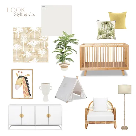 Yellow Nursery Interior Design Mood Board by Look Styling Co on Style Sourcebook