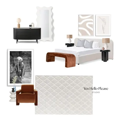 Contemporary Bedroom Interior Design Mood Board by YesHelloPlease on Style Sourcebook