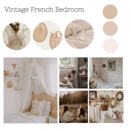 Vintage French Bedroom Interior Design Mood Board by EbonyPerry on Style Sourcebook