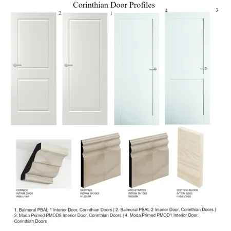 Corithian Door Profiles Interior Design Mood Board by Sally77uk on Style Sourcebook