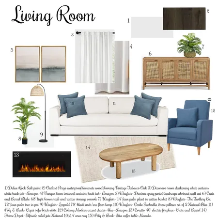 Living Room Sample Board Interior Design Mood Board by Cahagirl77@yahoo.com on Style Sourcebook