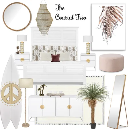 Coastal Bedroom Interior Design Mood Board by TheCoastalTrio on Style Sourcebook