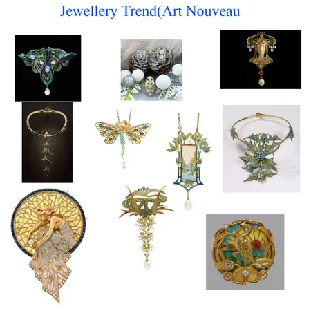 art nouveau Interior Design Mood Board by MEENAHTRIBEJEWELS on Style Sourcebook