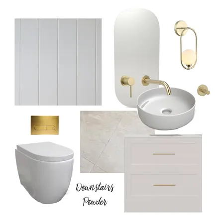 Downstairs Powder Room Interior Design Mood Board by natmatkovic@hotmail.com on Style Sourcebook