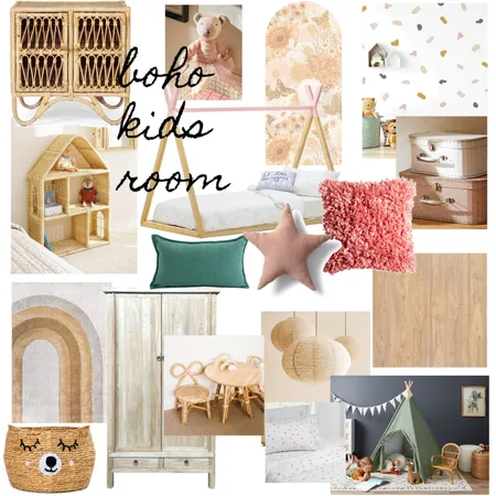 boho kids room Interior Design Mood Board by AnelGr on Style Sourcebook