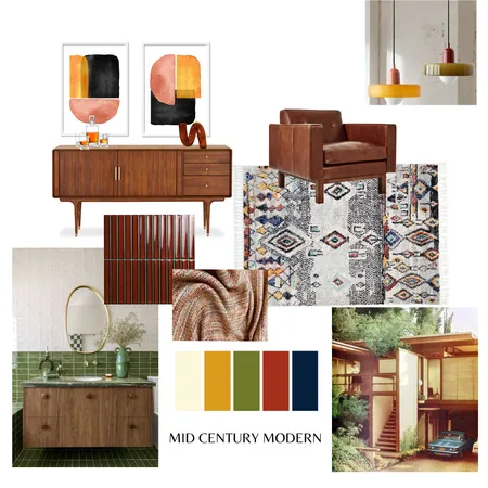 midcentury Interior Design Mood Board by Maia Sutton on Style Sourcebook